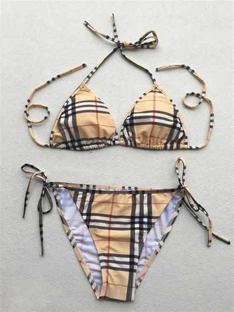 burberry swimsuit fake|burberry plaid bikini.